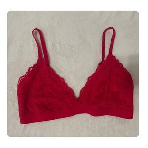 Red bralette